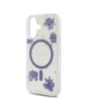 Hurtownia GSM - Etui Guess Resin Flowers Glitter MagSafe pro Apple iPhone 16 fialové - GUE4495 - {ean13} - Hurt