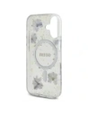 Hurtownia GSM - Etui Guess Resin Flowers Glitter MagSafe pro Apple iPhone 16 fialové - GUE4495 - {ean13} - Hurt