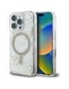 Hurtownia GSM - Etui Guess Resin Flowers Glitter MagSafe für Apple iPhone 16 Pro beige - GUE4496 - {ean13} - Hurt