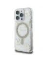 Hurtownia GSM - Etui Guess Resin Flowers Glitter MagSafe pro Apple iPhone 16 Pro béžová - GUE4496 - {ean13} - Hurt
