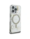Hurtownia GSM - Etui Guess Resin Flowers Glitter MagSafe pro Apple iPhone 16 Pro béžová - GUE4496 - {ean13} - Hurt