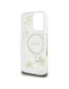 Hurtownia GSM - Etui Guess Resin Flowers Glitter MagSafe pro Apple iPhone 16 Pro béžová - GUE4496 - {ean13} - Hurt