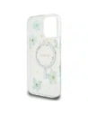 Wholesale Case Guess Resin Flowers Glitter MagSafe for Apple iPhone 16 Pro Max turquoise - GUE4498 - {ean13} - Hurt