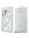 Wholesale Case Guess Resin Flowers Glitter MagSafe for Apple iPhone 16 Pro Max turquoise - GUE4498 - {ean13} - Hurt