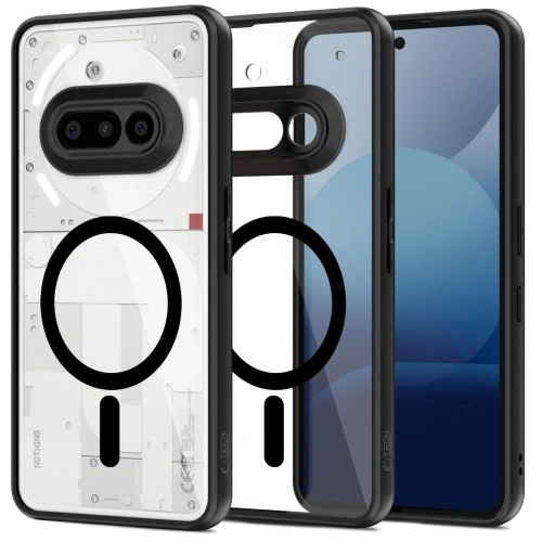 Etui Tech-Protect Magmat MagSafe Nothing Phone 3a Black/clear