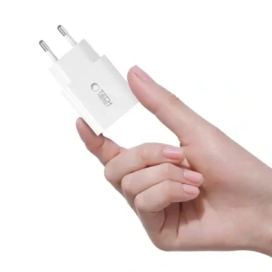 Hurtownia GSM - Tech-Protect NC20W încărcător de rețea USB-C 1-port PD 20W + cablu Lightning alb - THP4067 - {ean13} - Hurt