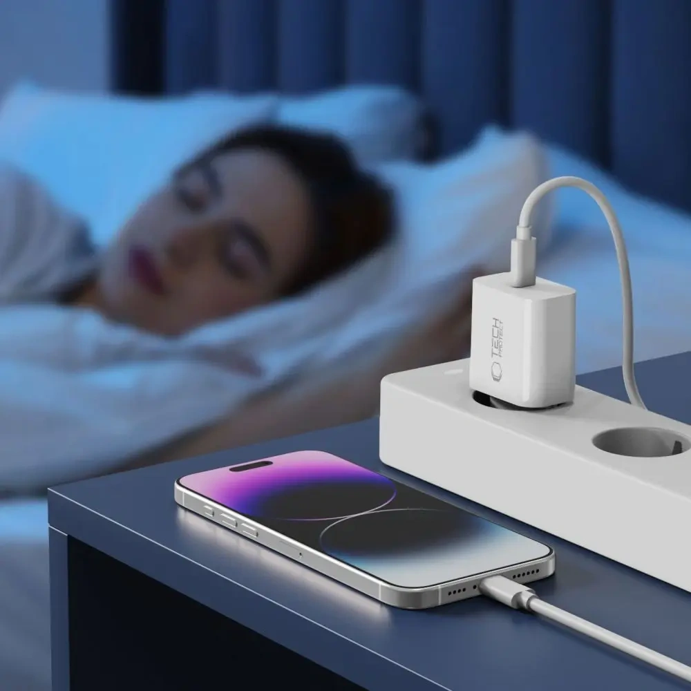 Hurtownia GSM - Tech-Protect NC20W 1-port USB-C Hálózati Töltő PD 20W + Lightning Kábel Fehér - THP4067 - {ean13} - Hurt