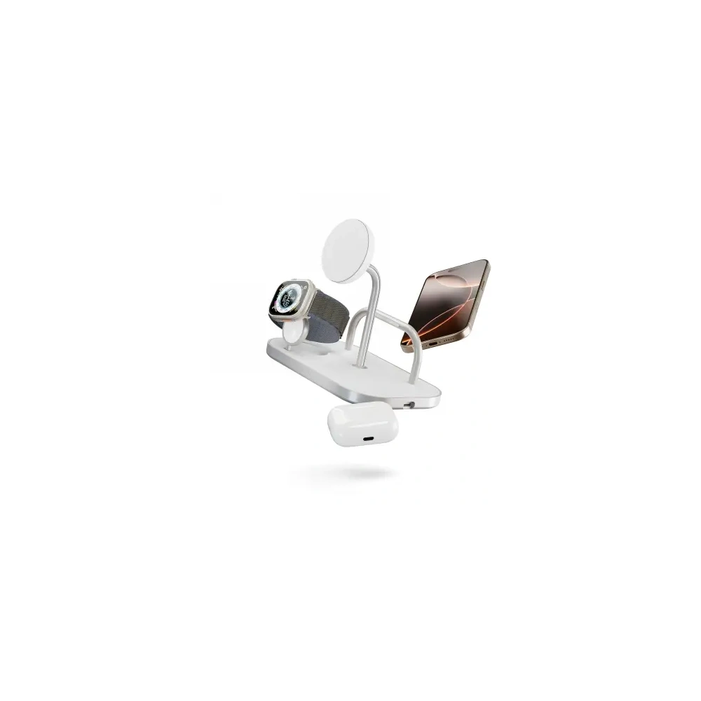 Hurtownia GSM - Zens Încărcător wireless 4-1 60W Qi2 pentru până la trei dispozitive (60W) cu capacitatea de a încărca un al patrulea prin USB-C - ZENS38 - {ean13} - Hurt