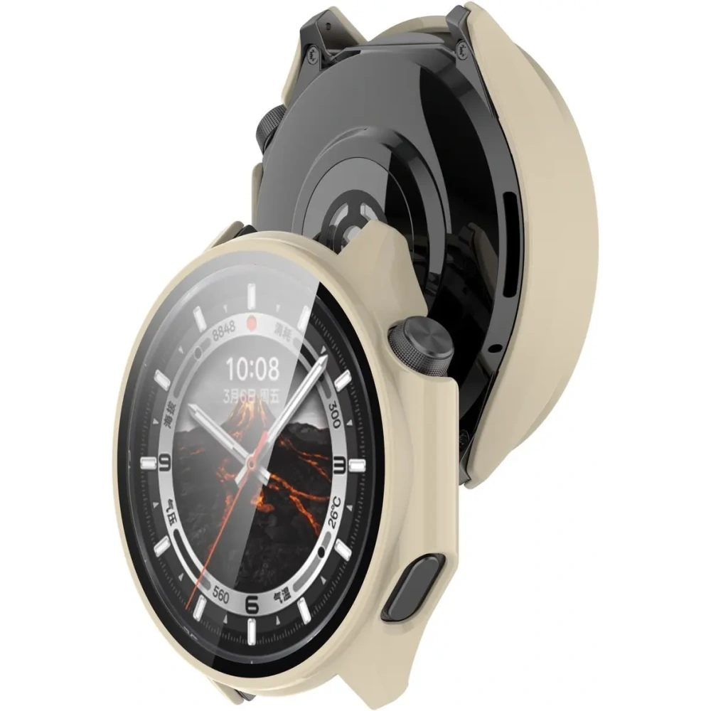 Hurtownia GSM - Bizon Case+Üveg Óra OnePlus Watch 3 / Oppo Watch X2 bézs - BIZ8871 - {ean13} - Hurt