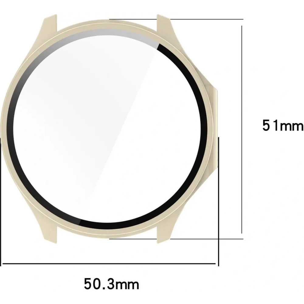 Hurtownia GSM - Bizon Case+Üveg Óra OnePlus Watch 3 / Oppo Watch X2 bézs - BIZ8871 - {ean13} - Hurt