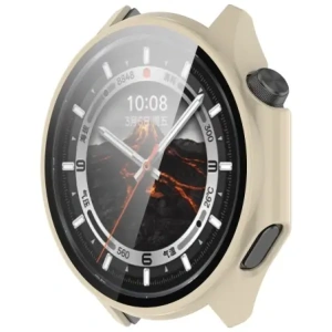 Hurtownia GSM - Bizon Case+Sticlă pentru Ceas OnePlus Watch 3 / Oppo Watch X2 bej - BIZ8871 - {ean13} - Hurt