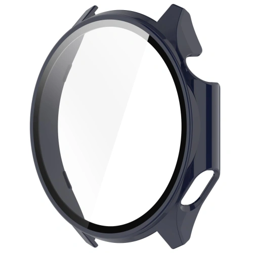 Etui ze szkłem do zegarka Bizon Case+Glass Watch do OnePlus Watch 3 / Oppo Watch X2 niebieskie