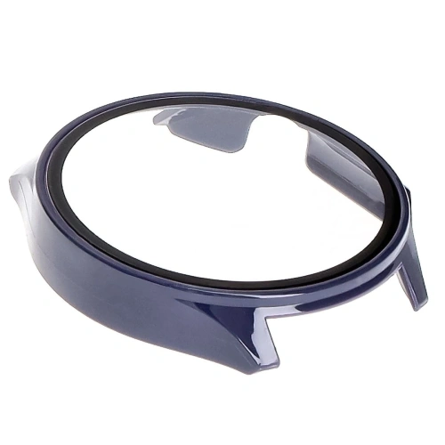 Etui ze szkłem do zegarka Bizon Case+Glass Watch do OnePlus Watch 3 / Oppo Watch X2 niebieskie