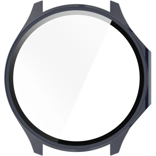 Etui ze szkłem do zegarka Bizon Case+Glass Watch do OnePlus Watch 3 / Oppo Watch X2 niebieskie