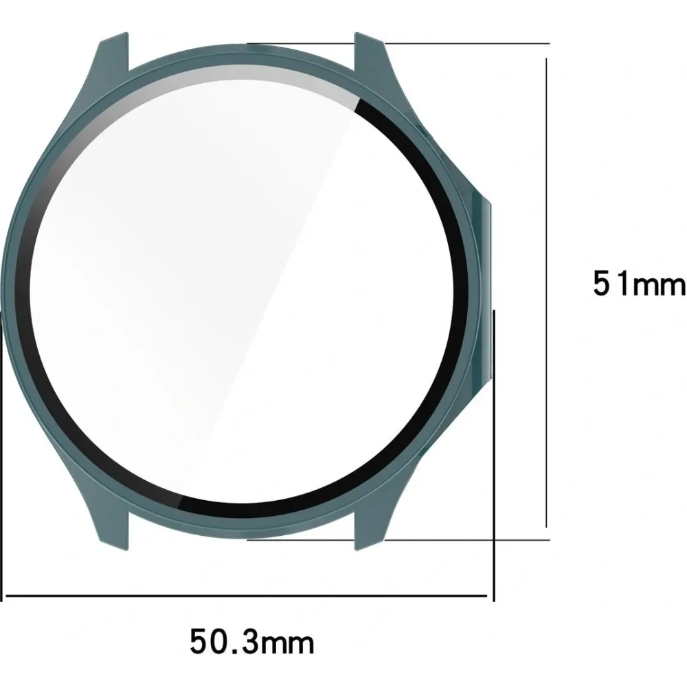 Wholesale Bizon Case+Glass Watch OnePlus Watch 3 / Oppo Watch X2 green - BIZ8873 - {ean13} - Hurt
