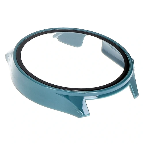 Etui ze szkłem do zegarka Bizon Case+Glass Watch do OnePlus Watch 3 / Oppo Watch X2 zielone