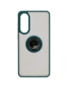 Wholesale Bizon Case Hybrid Ring Samsung Galaxy S25 Edge smoky with a dark green frame - BIZ8877 - {ean13} - Hurt