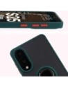 Wholesale Bizon Case Hybrid Ring Samsung Galaxy S25 Edge smoky with a dark green frame - BIZ8877 - {ean13} - Hurt