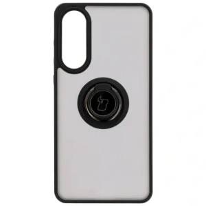 Bizon Case Hybrid Ring Samsung Galaxy S25 Edge smoky with a black frame
