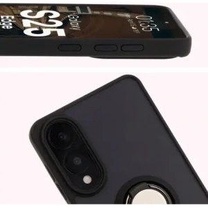 Wholesale Bizon Case Hybrid Ring Samsung Galaxy S25 Edge smoky with a black frame - BIZ8878 - {ean13} - Hurt