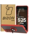 Bizon Case Hybrid Ring Samsung Galaxy S25 Edge füstös piros kerettel