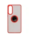 Wholesale Bizon Case Hybrid Ring Samsung Galaxy S25 Edge smoky with a red frame - BIZ8879 - {ean13} - Hurt