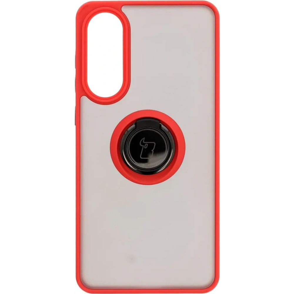 Wholesale Bizon Case Hybrid Ring Samsung Galaxy S25 Edge smoky with a red frame - BIZ8879 - {ean13} - Hurt