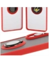Wholesale Bizon Case Hybrid Ring Samsung Galaxy S25 Edge smoky with a red frame - BIZ8879 - {ean13} - Hurt