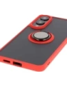 Wholesale Bizon Case Hybrid Ring Samsung Galaxy S25 Edge smoky with a red frame - BIZ8879 - {ean13} - Hurt