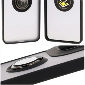 Wholesale Bizon Case Hybrid Ring Motorola Moto G05 / E15 smoky with a black frame - BIZ8882 - {ean13} - Hurt