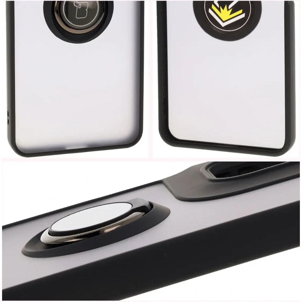 Hurtownia GSM - Bizon Case Hybrid Ring Motorola Moto G05 / E15 rauchig mit einem schwarzen Rahmen - BIZ8882 - {ean13} - Hurt