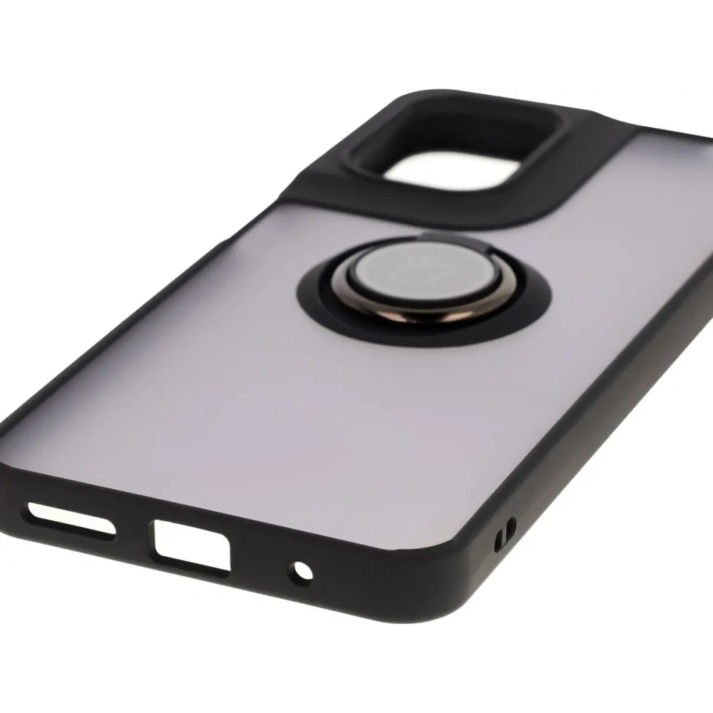 Hurtownia GSM - Bizon Case Hybrid Ring Motorola Moto G05 / E15 rauchig mit einem schwarzen Rahmen - BIZ8882 - {ean13} - Hurt