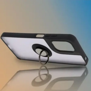 Wholesale Bizon Case Hybrid Ring Motorola Moto G05 / E15 smoky with a black frame - BIZ8882 - {ean13} - Hurt