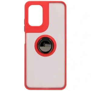 Wholesale Bizon Case Hybrid Ring Motorola Moto G05 / E15 smoky with a red frame - BIZ8883 - {ean13} - Hurt
