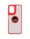Hurtownia GSM - Bizon Case Hybrid Ring Motorola Moto G05 / E15 rauchig mit rotem Rahmen - BIZ8883 - {ean13} - Hurt