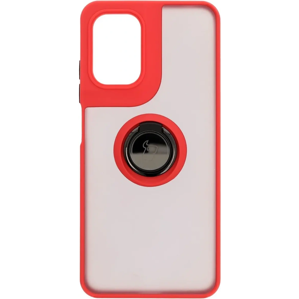 Hurtownia GSM - Bizon Case Hybrid Ring Motorola Moto G05 / E15 rauchig mit rotem Rahmen - BIZ8883 - {ean13} - Hurt