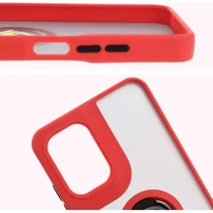 Wholesale Bizon Case Hybrid Ring Motorola Moto G05 / E15 smoky with a red frame - BIZ8883 - {ean13} - Hurt