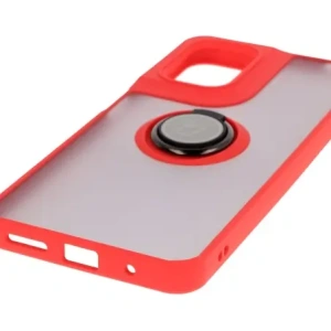 Wholesale Bizon Case Hybrid Ring Motorola Moto G05 / E15 smoky with a red frame - BIZ8883 - {ean13} - Hurt