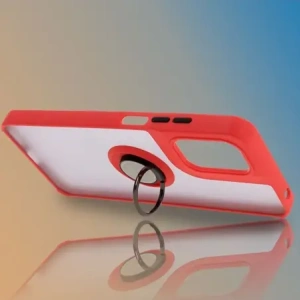Wholesale Bizon Case Hybrid Ring Motorola Moto G05 / E15 smoky with a red frame - BIZ8883 - {ean13} - Hurt