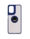 Hurtownia GSM - Bizon Case Hybrid Ring Motorola Moto G05 / E15 rauchig mit einem dunkelblauen Rahmen - BIZ8884 - {ean13} - Hurt