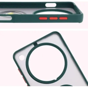 Hurtownia GSM - Bizon Case Hybrid Gyűrű Oppo Find X8 Pro füstös sötétzöld kerettel - BIZ8885 - {ean13} - Hurt