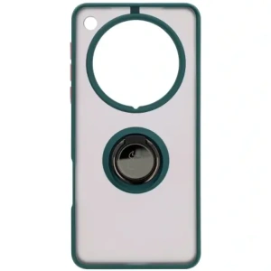 Hurtownia GSM - Bizon Caz Hibrid Ring Oppo Find X8 Pro fumuriu cu un cadru verde închis - BIZ8885 - {ean13} - Hurt