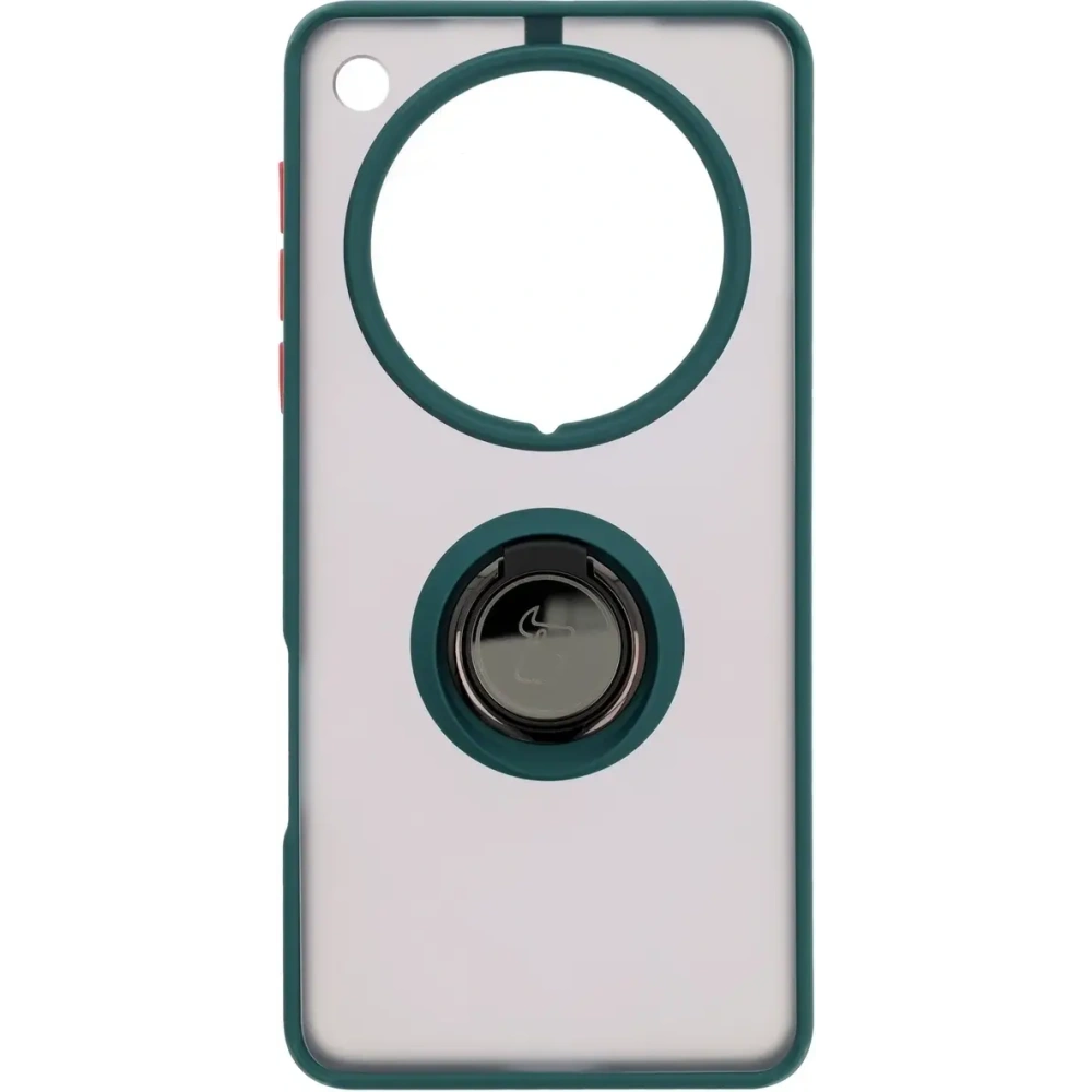 Wholesale Bizon Case Hybrid Ring Oppo Find X8 Pro smoky with a dark green frame - BIZ8885 - {ean13} - Hurt