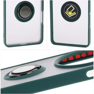 Hurtownia GSM - Bizon Caz Hibrid Ring Oppo Find X8 Pro fumuriu cu un cadru verde închis - BIZ8885 - {ean13} - Hurt