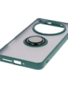 Wholesale Bizon Case Hybrid Ring Oppo Find X8 Pro smoky with a dark green frame - BIZ8885 - {ean13} - Hurt