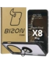 Bizon Case Hybrid Gyűrű Oppo Find X8 Pro füstös fekete kerettel