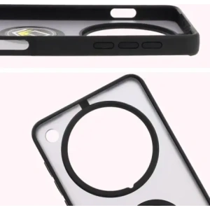 Hurtownia GSM - Bizon Case Hybrid Gyűrű Oppo Find X8 Pro füstös fekete kerettel - BIZ8886 - {ean13} - Hurt