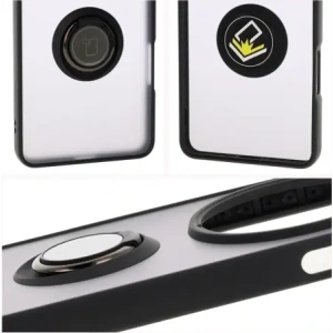 Wholesale Bizon Case Hybrid Ring Oppo Find X8 Pro smoky with a black frame - BIZ8886 - {ean13} - Hurt