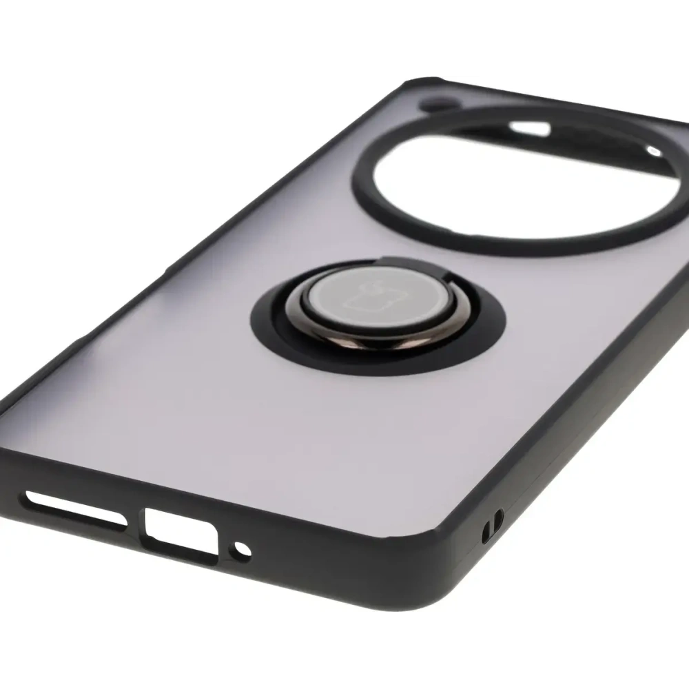 Hurtownia GSM - Bizon Case Hybrid Gyűrű Oppo Find X8 Pro füstös fekete kerettel - BIZ8886 - {ean13} - Hurt