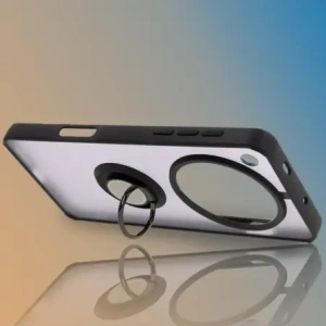 Wholesale Bizon Case Hybrid Ring Oppo Find X8 Pro smoky with a black frame - BIZ8886 - {ean13} - Hurt